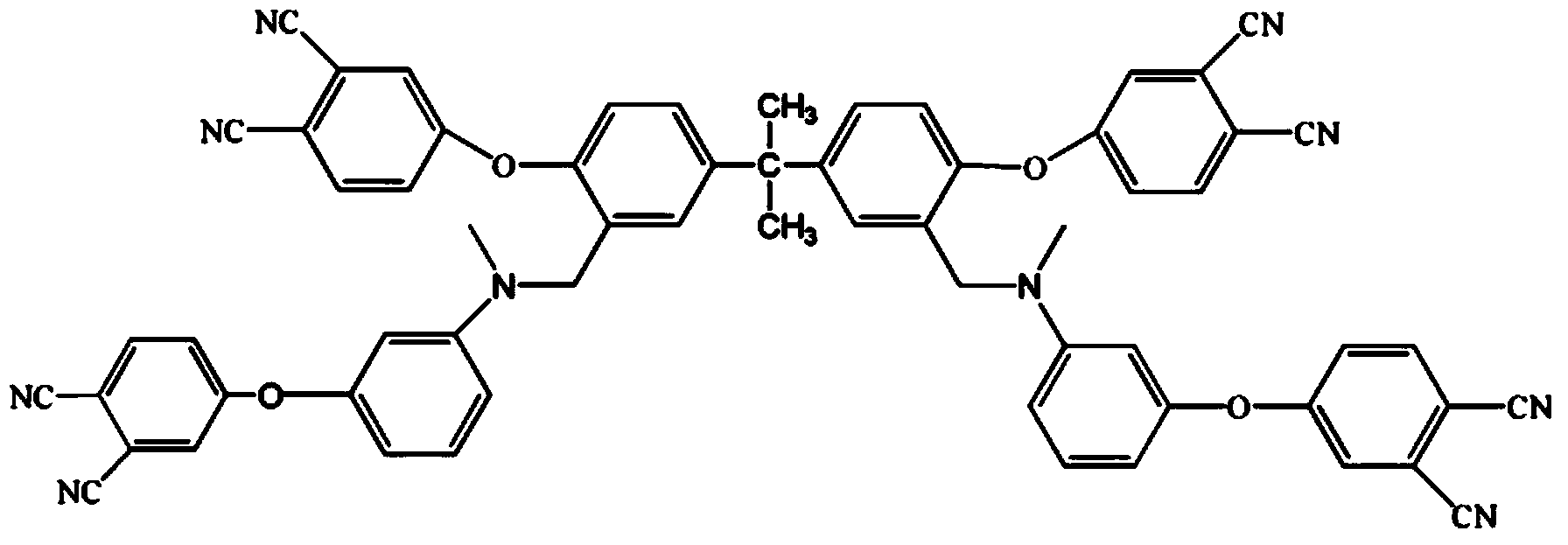 Low-viscosity cyano resin monomer and polymer, and preparation method thereof