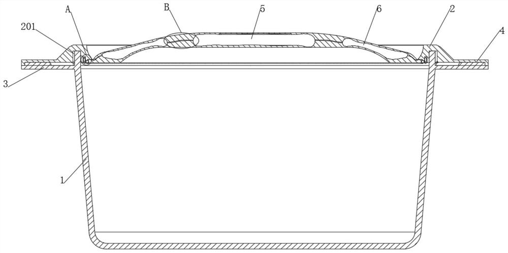 Meal box based on degradable composite material