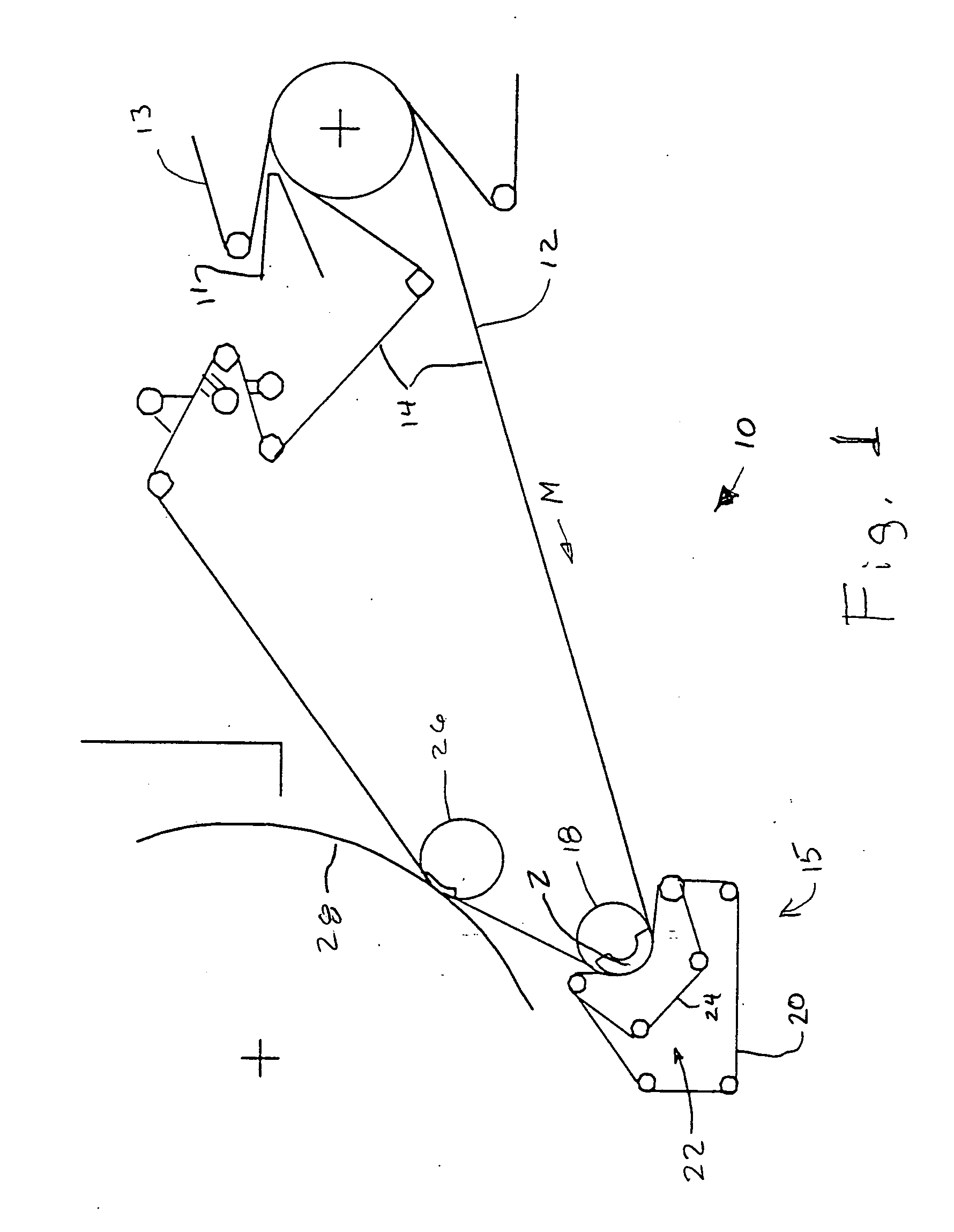 Dewatering apparatus in a paper machine