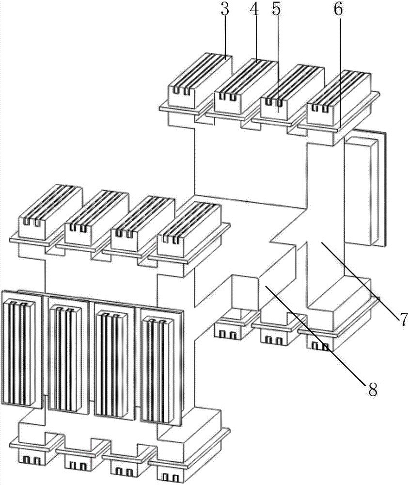 Transverse magnetic flux magnetic field modulation type linear motor