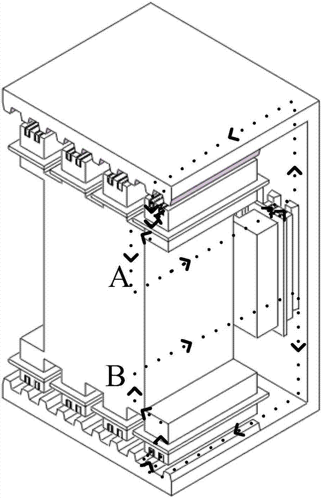 Transverse magnetic flux magnetic field modulation type linear motor