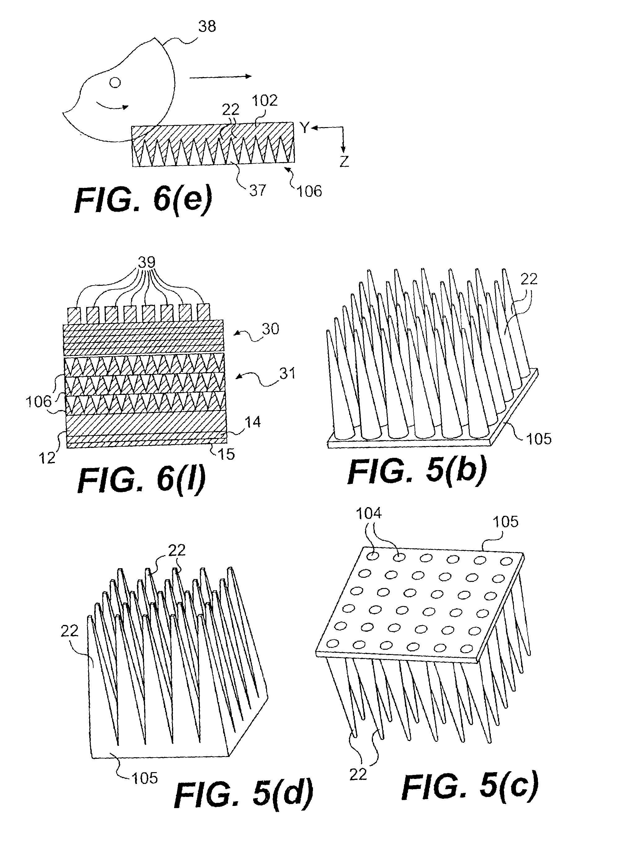 Method for providing a backing member for an acoustic transducer array