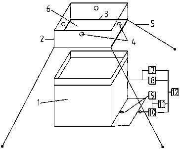 A cube test device for monitoring the mechanism of water flow in karst medium and its test method