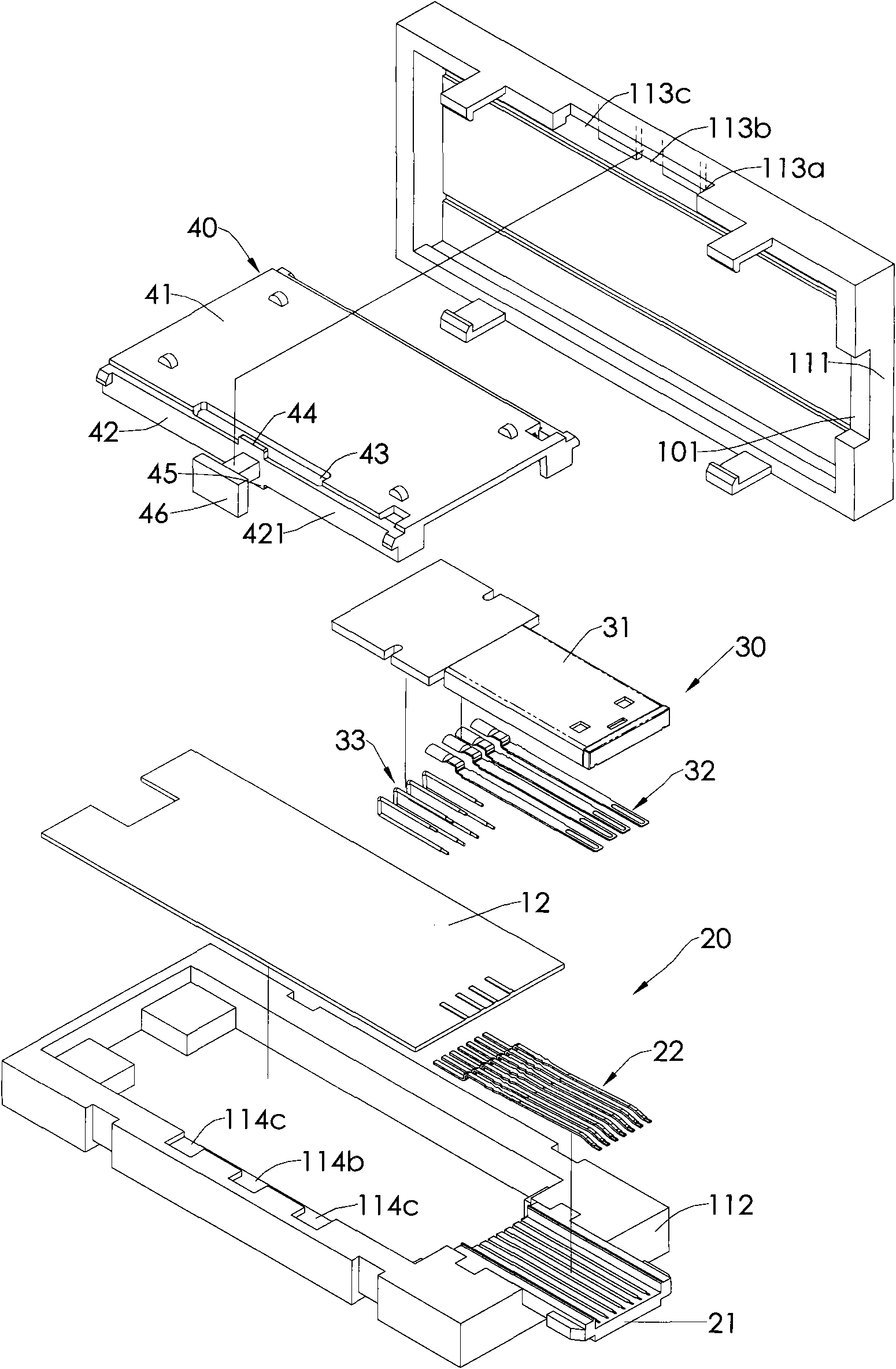 Telescopic all-in-one connector plug