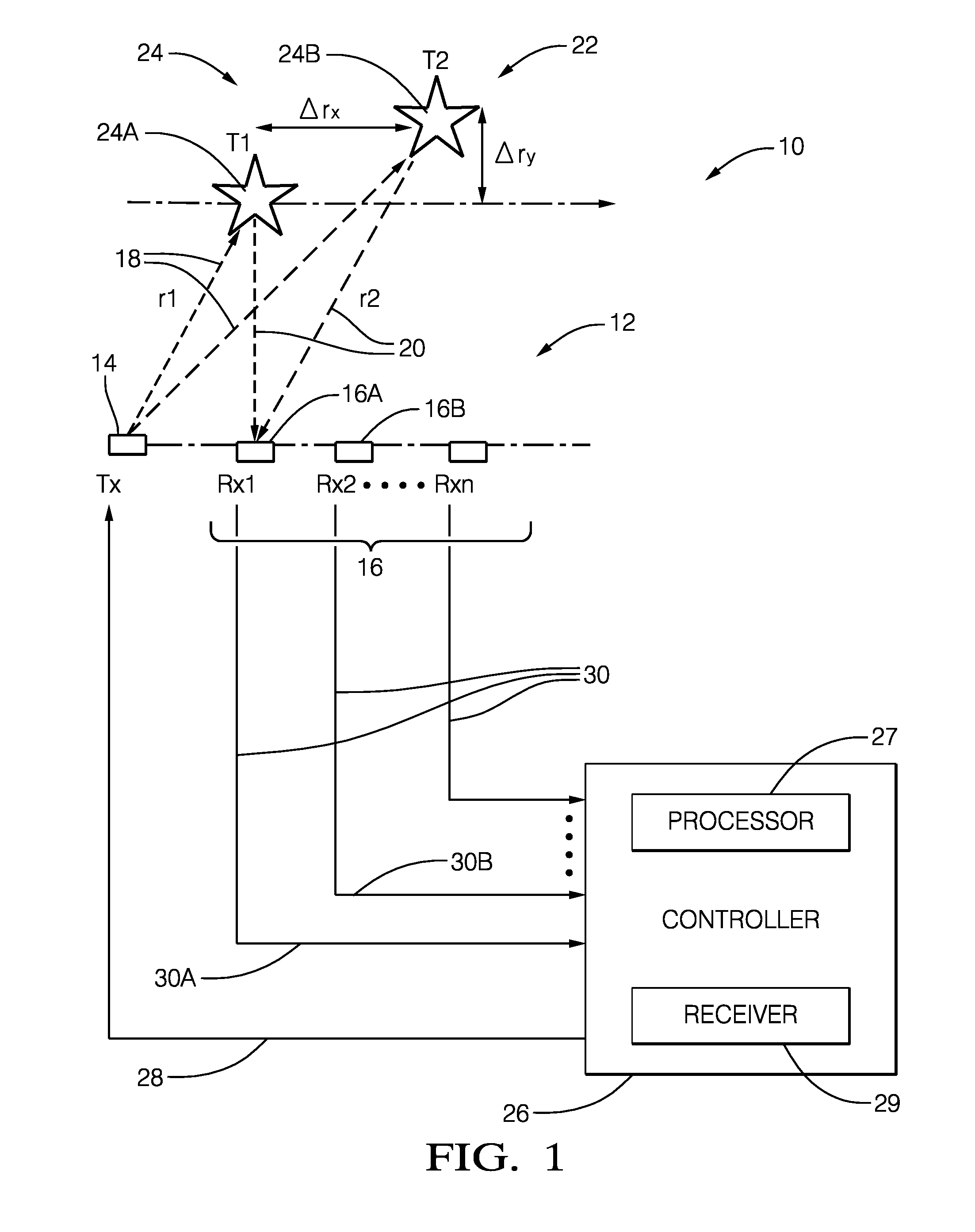 Radar system for automated vehicle with phase change based target catagorization