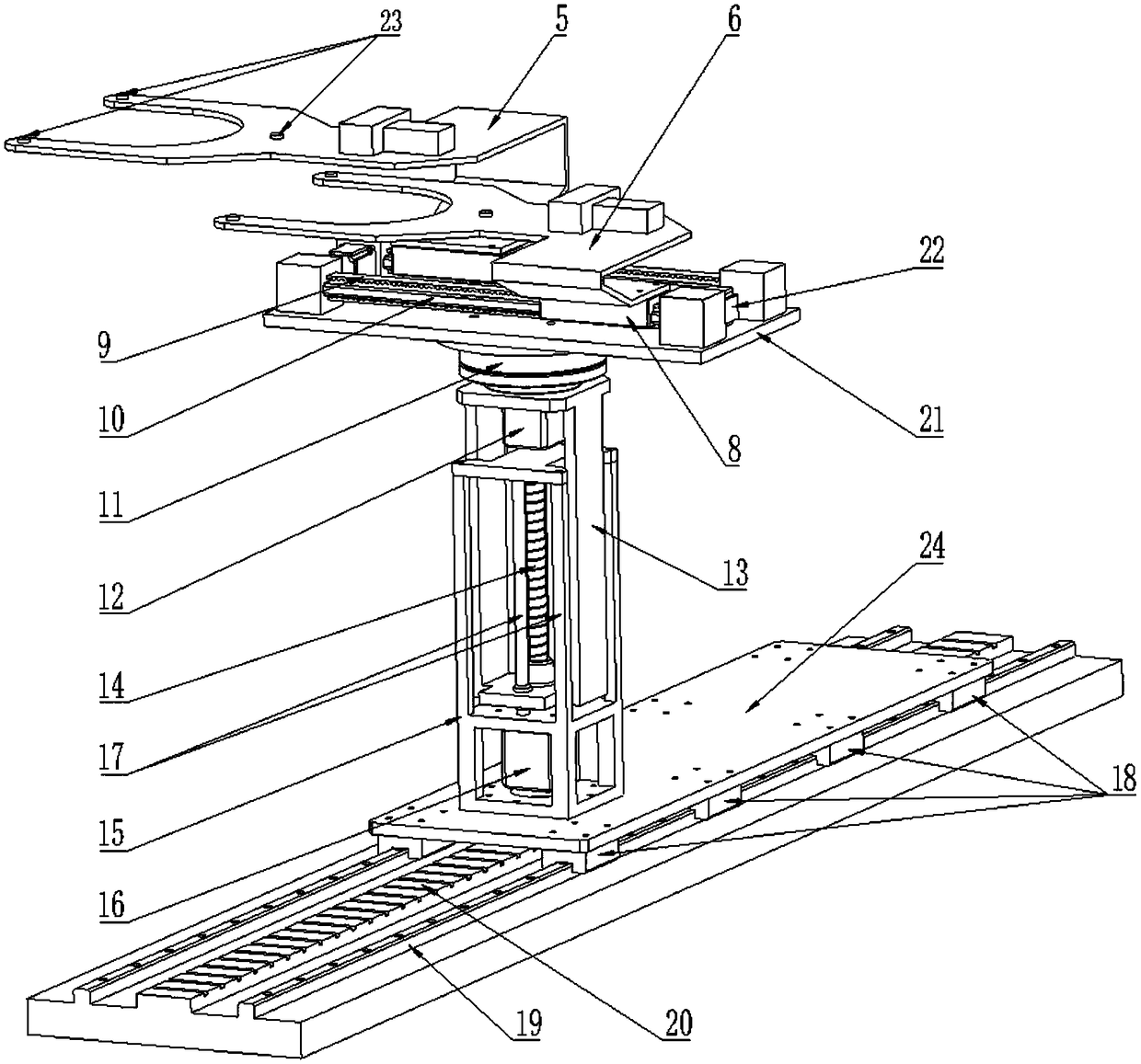 A mechanical device for transporting silicon wafers