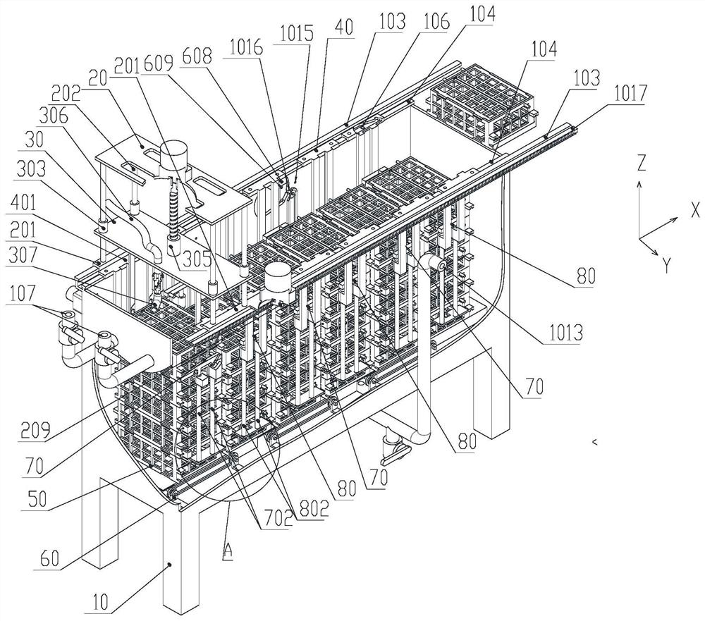 Mobile three-dimensional aquatic product farming method