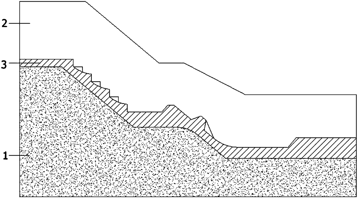 Release building structure for hydraulic engineering