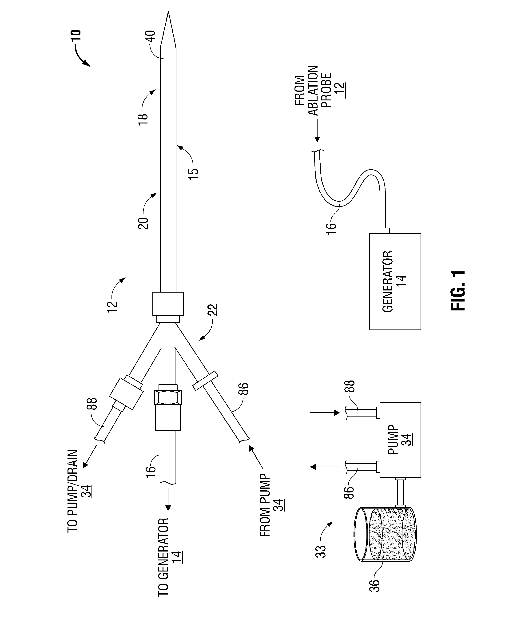 Ablation systems, probes, and methods for reducing radiation from an ablation probe into the environment