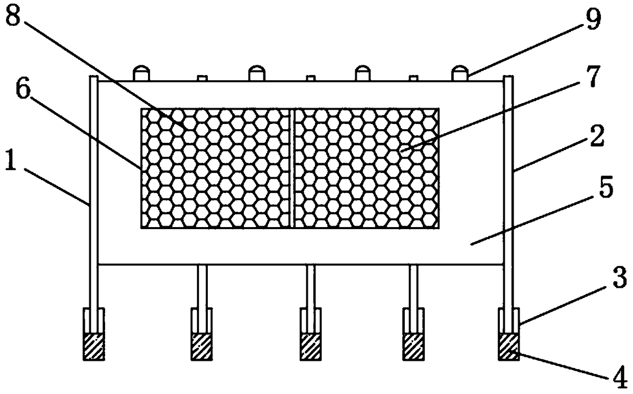 Anti-noise fence for building engineering construction