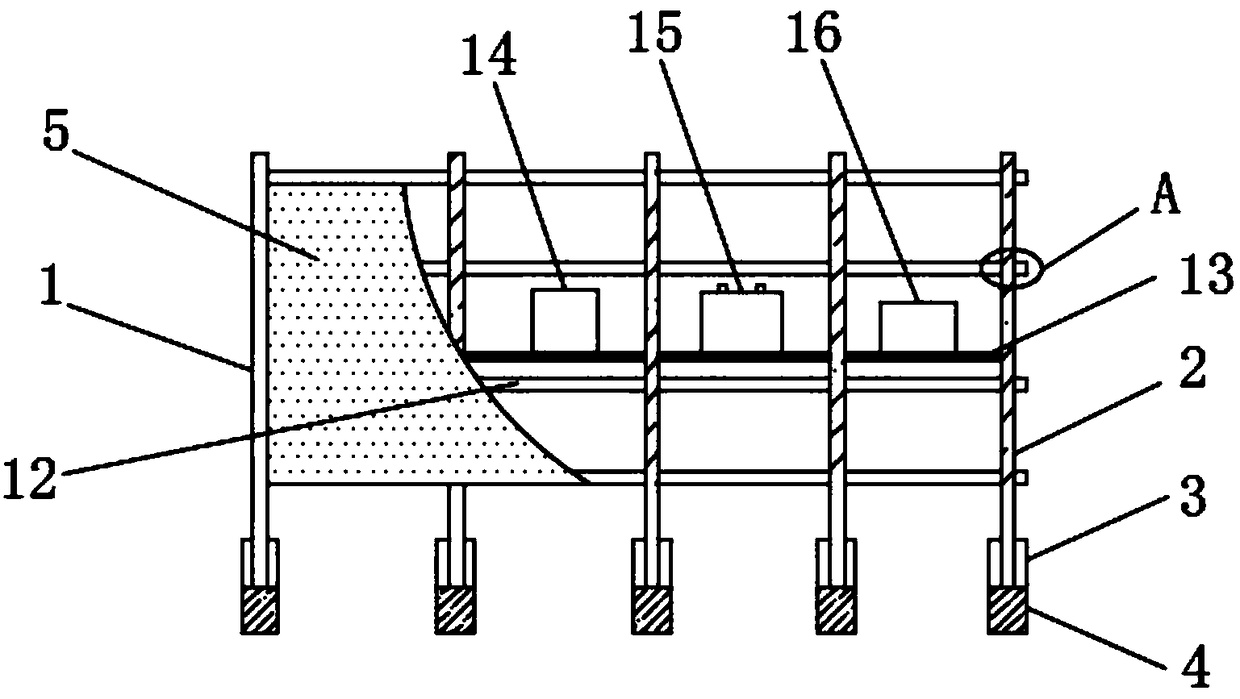 Anti-noise fence for building engineering construction