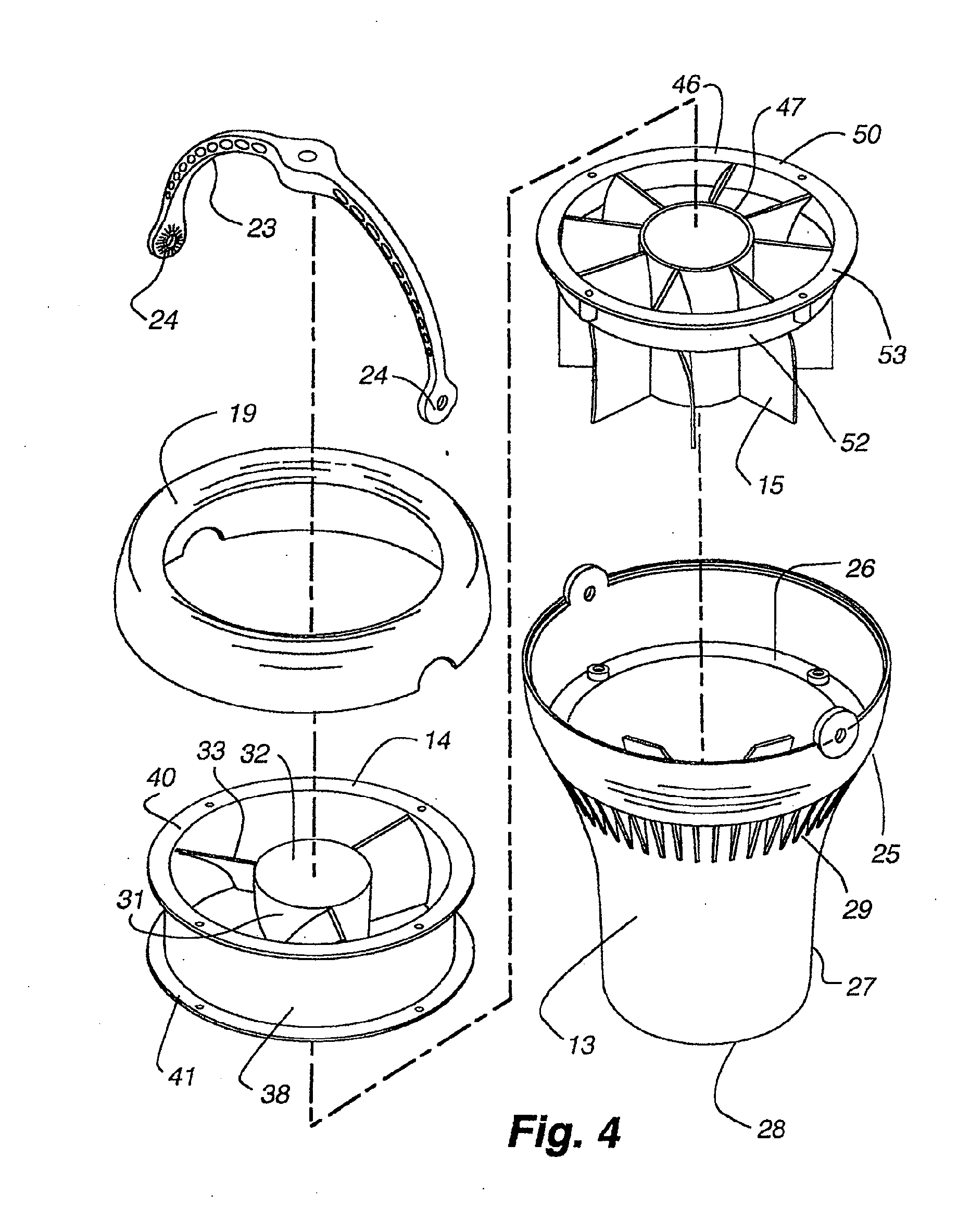 Columnar air moving devices, systems and methods