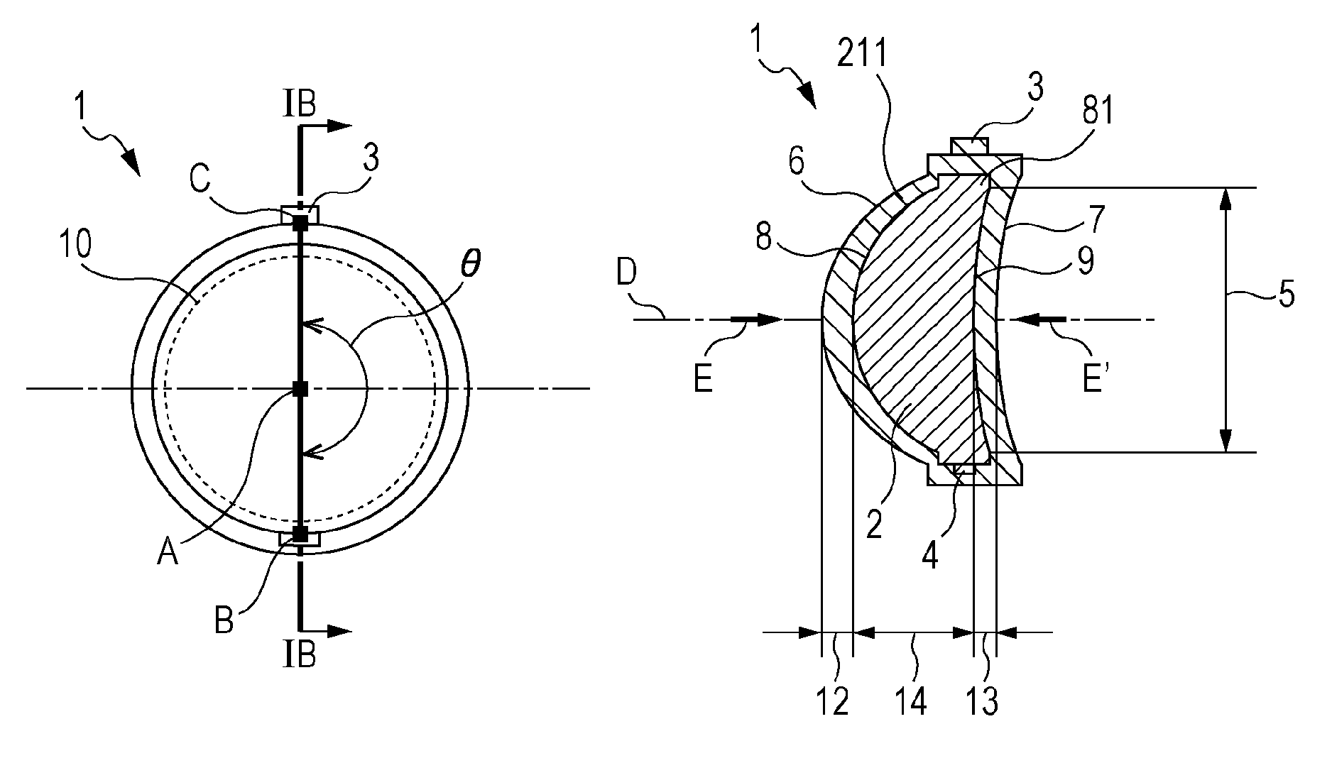 Plastic optical element and method of making the same