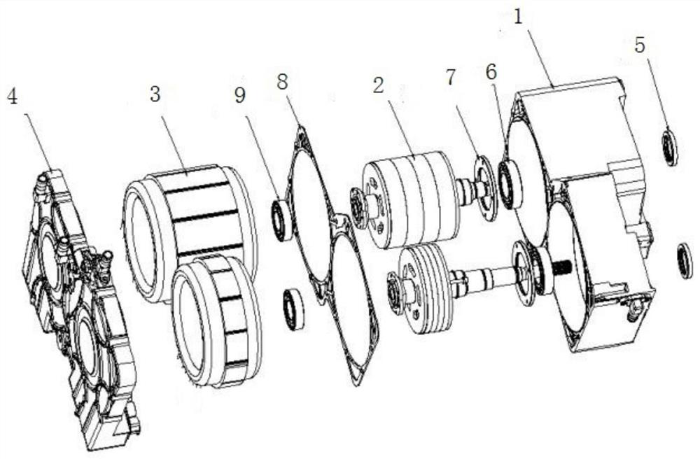 Auxiliary low-voltage power supply system for pure electric vehicles