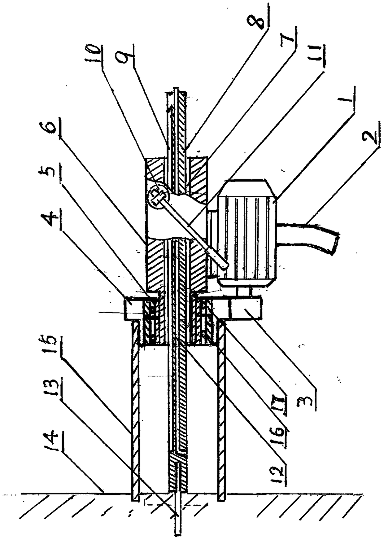 Wall traceless safety water drilling machine