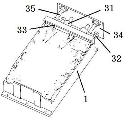 A kind of 3D shaping device and production method of non-woven fabric for automobile seat foam