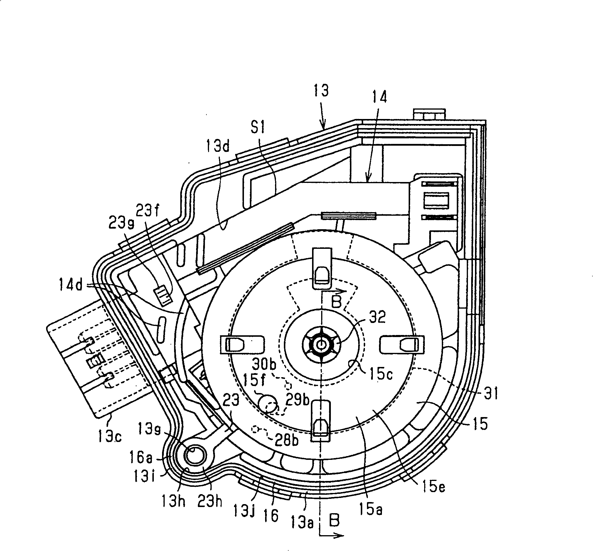 Casing structure and motor