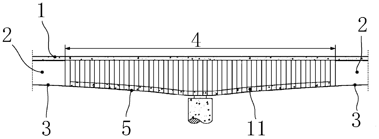 Steel-concrete composite structure continuous box girder and manufacturing method thereof