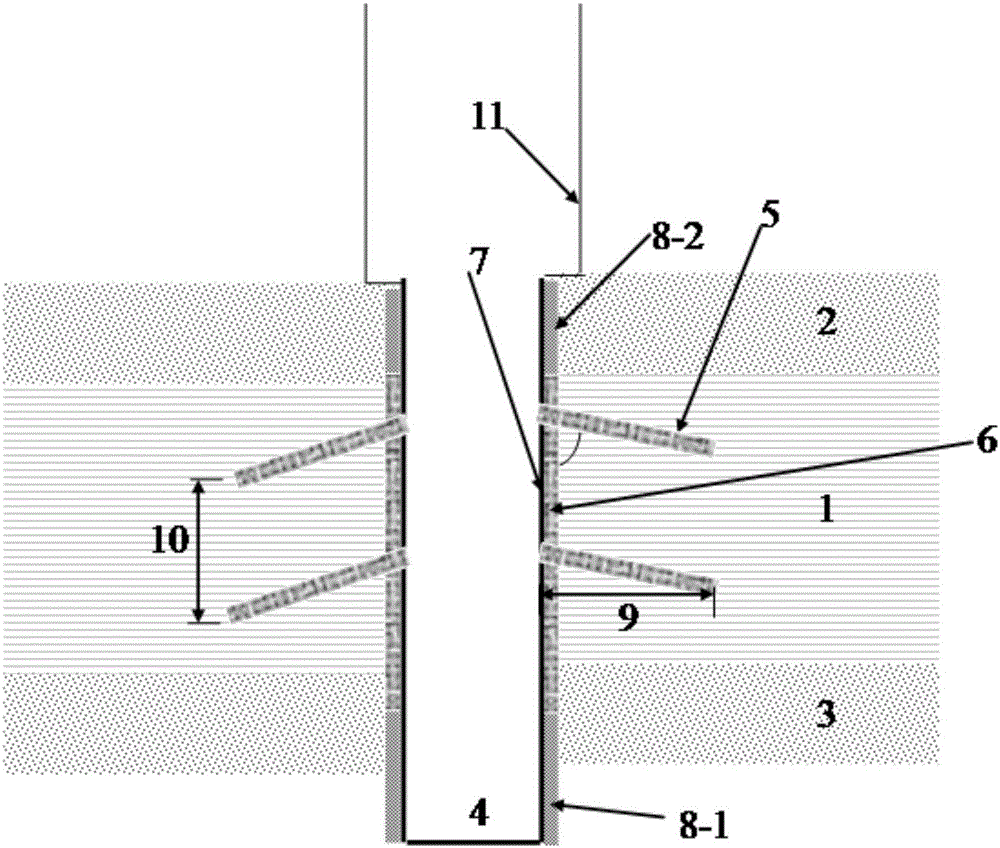 Multi-branch-hole finite sand control exploitation method for marine silty reservoir gas hydrates