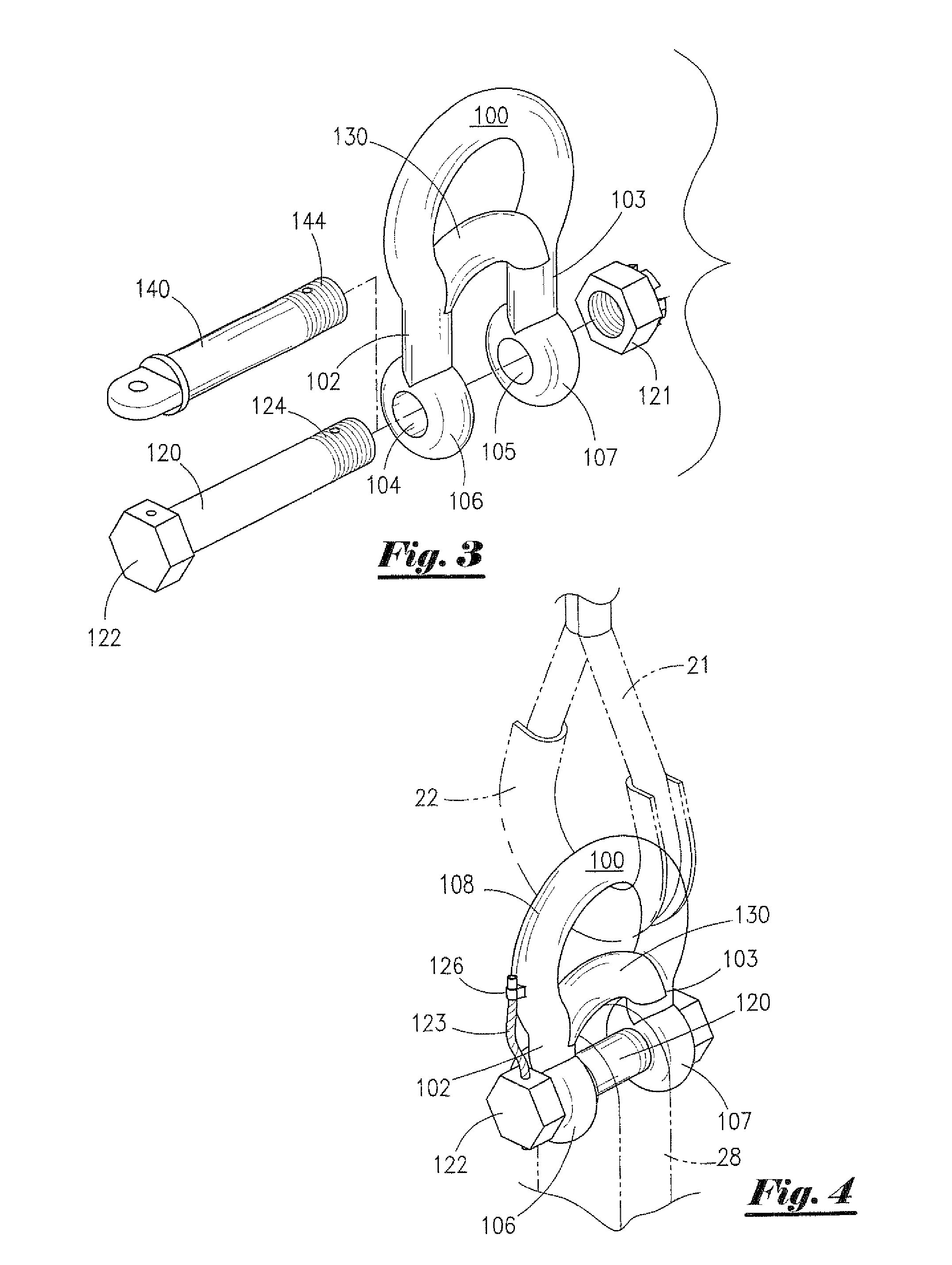 Shackle apparatus