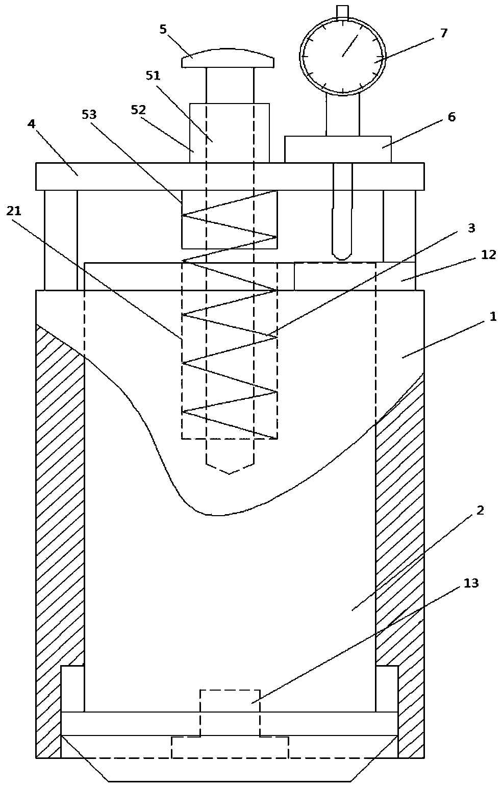 Simple large hole chamfering measurement tool