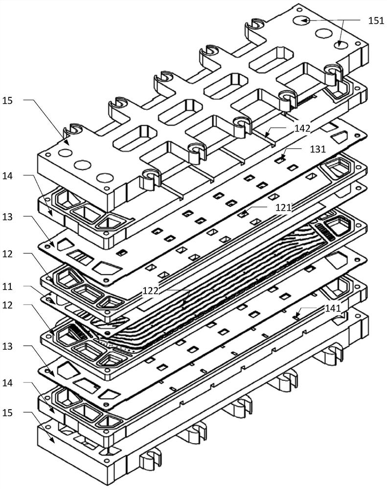 A fuel cell internal temperature and humidity online measurement system