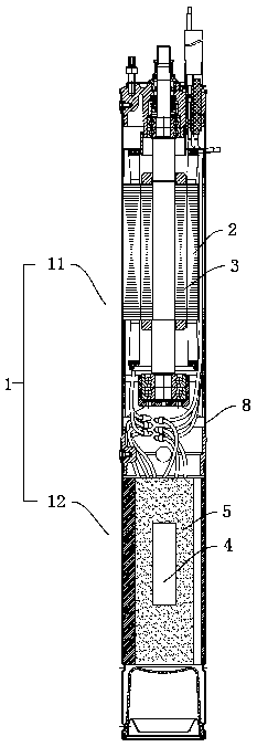 Electromechanical integrated high-speed asynchronous submersible electric pump