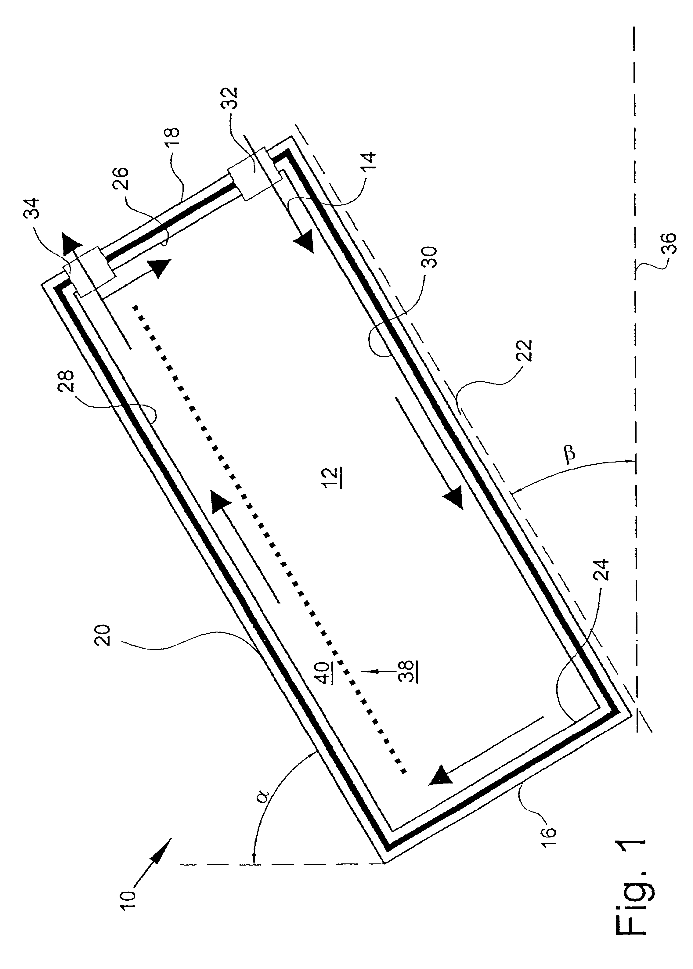 Method and device for treating and/or coating a surface of an object