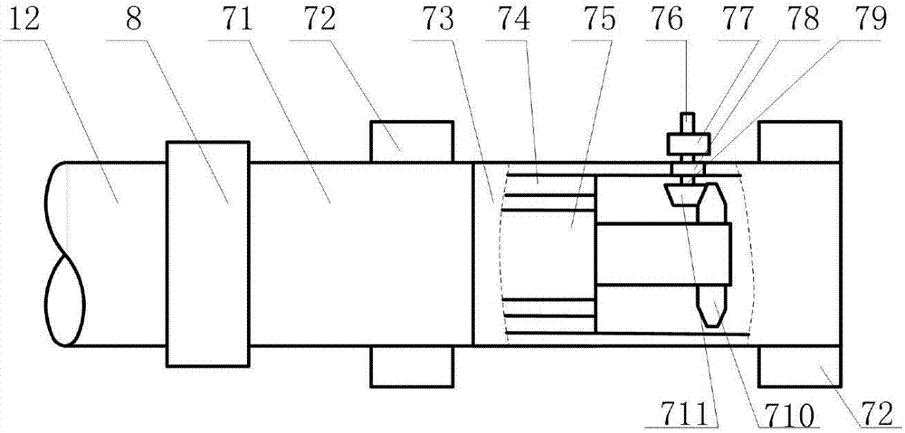 Numerical control milling machine for machining artillery pipe rifle