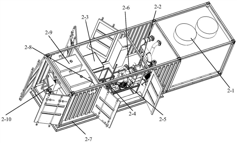 Diesel engine box body simulation test bench system for simulating altitude climate of plateau and test method thereof