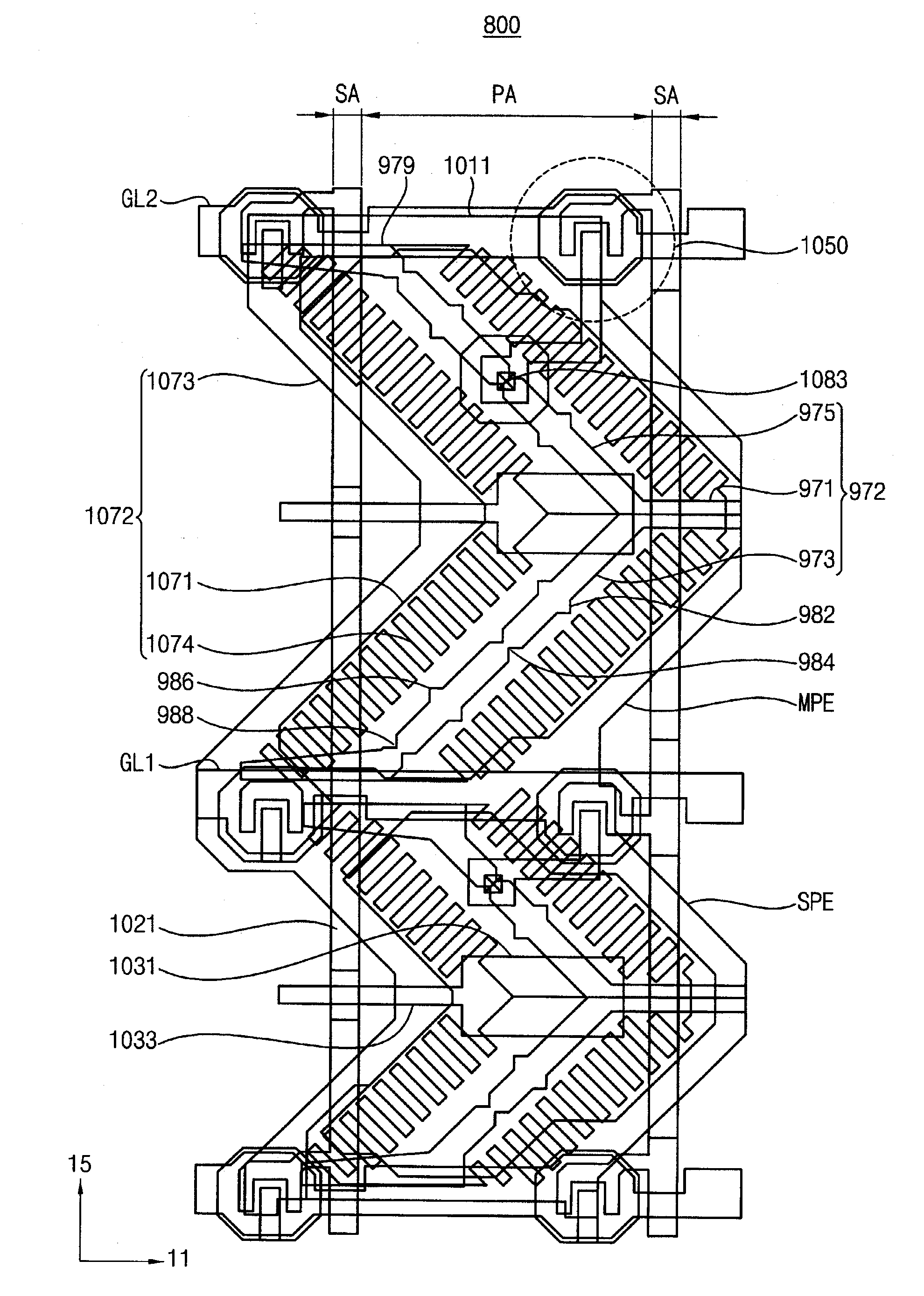 Display substrate and display panel having the same