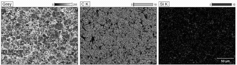 Silicon-containing negative electrode of lithium ion battery and preparation method of silicon-containing negative electrode