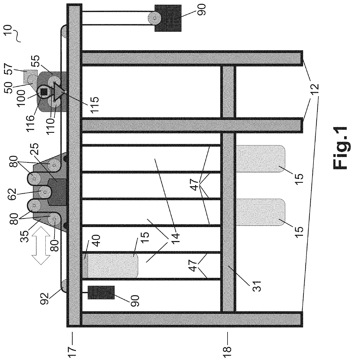 Industrial system for energy storage