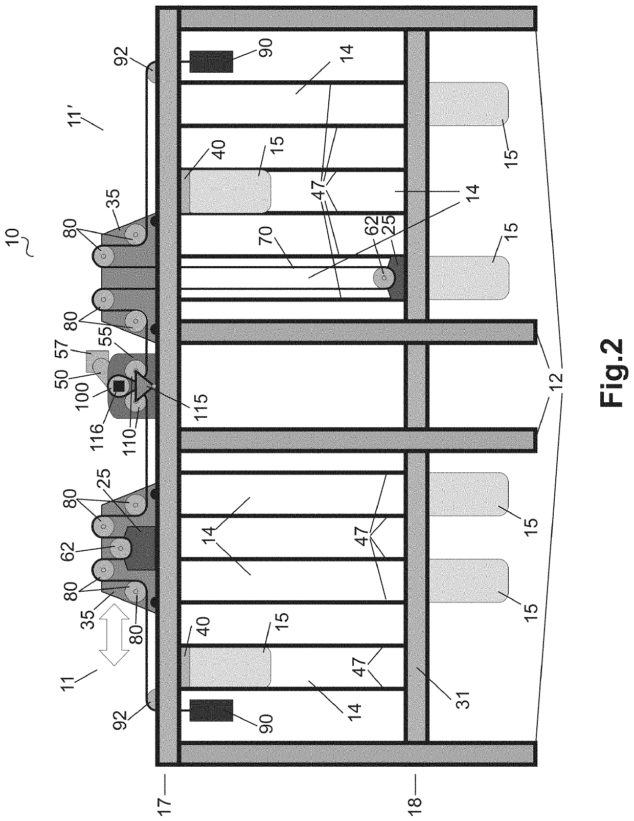 Industrial system for energy storage