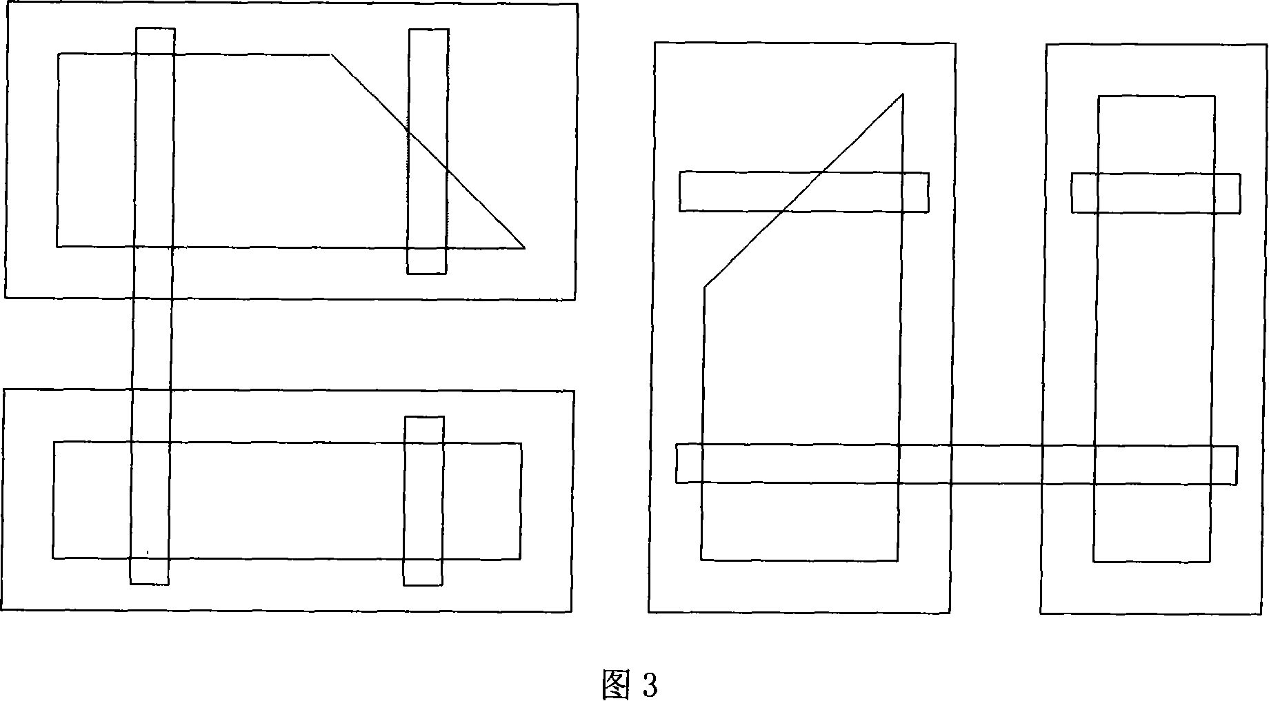 Metal layer and insulation layer graphic alignment error electricity testing structure in micromotor system apparatus process