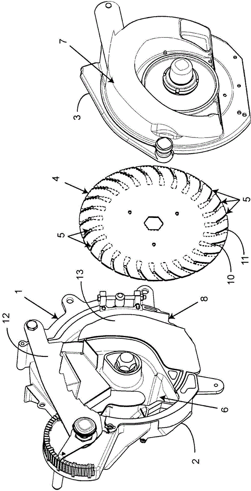 Distribution box for single seed seed drill with open grooves and seed drill using such box