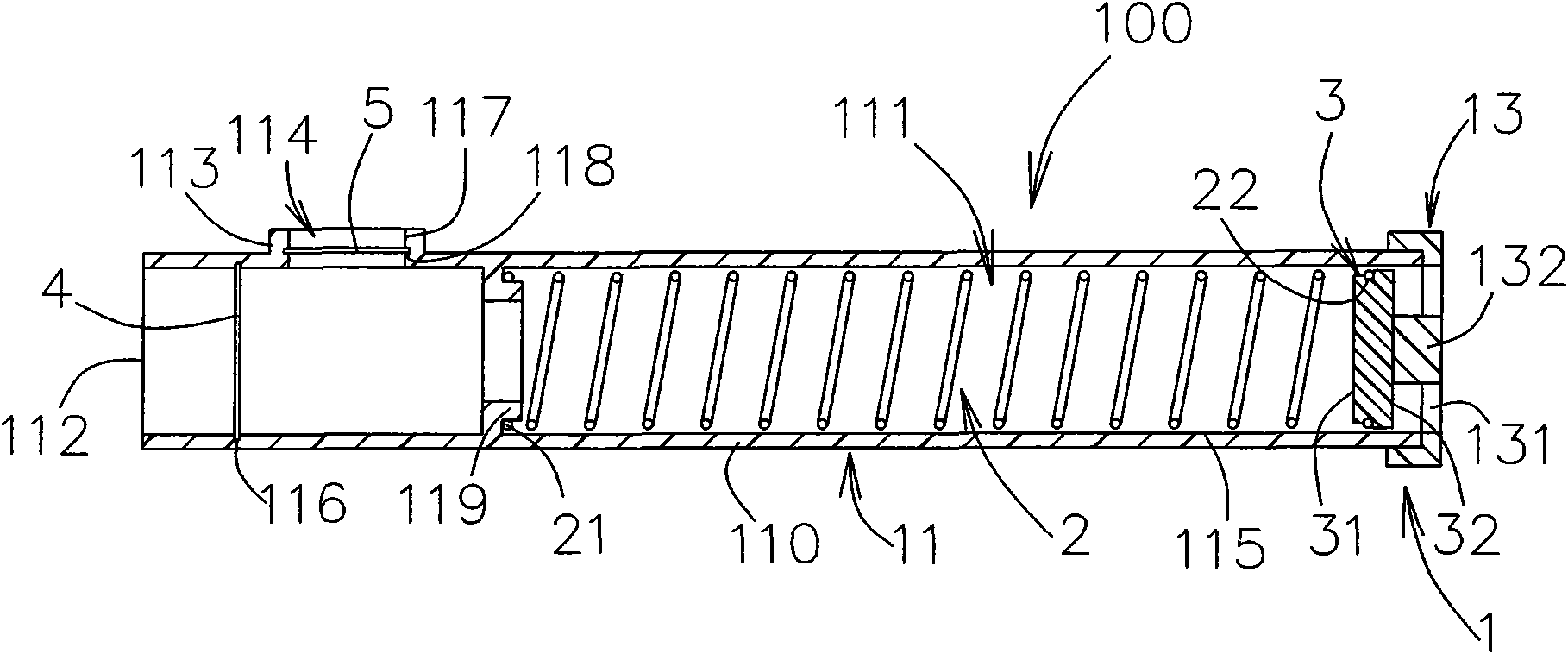 Negative-pressure inspiratory pressure measuring device and inspiratory pressure measuring method thereof