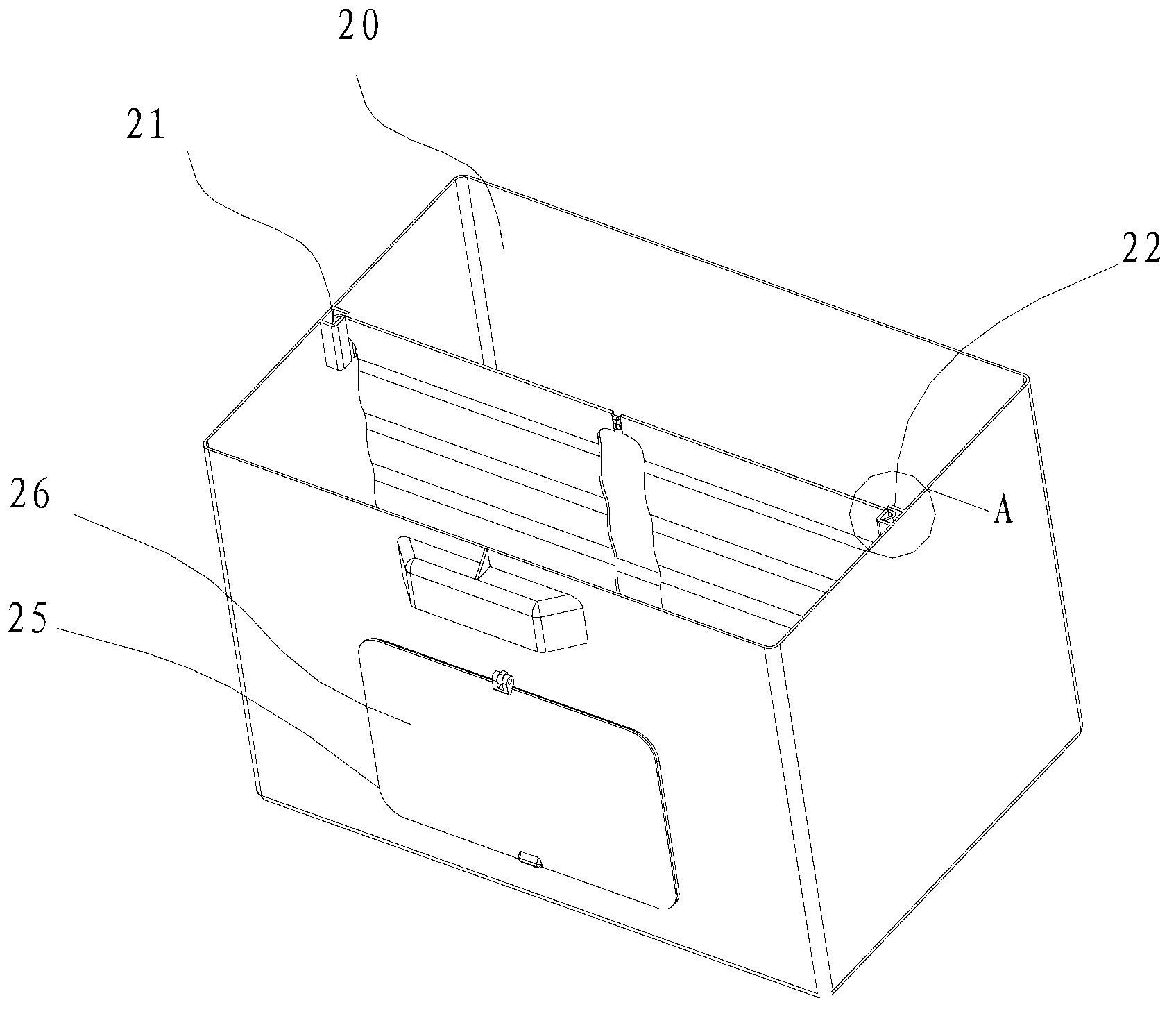 Refrigerator, wine rack for refrigerator and storage box assembly