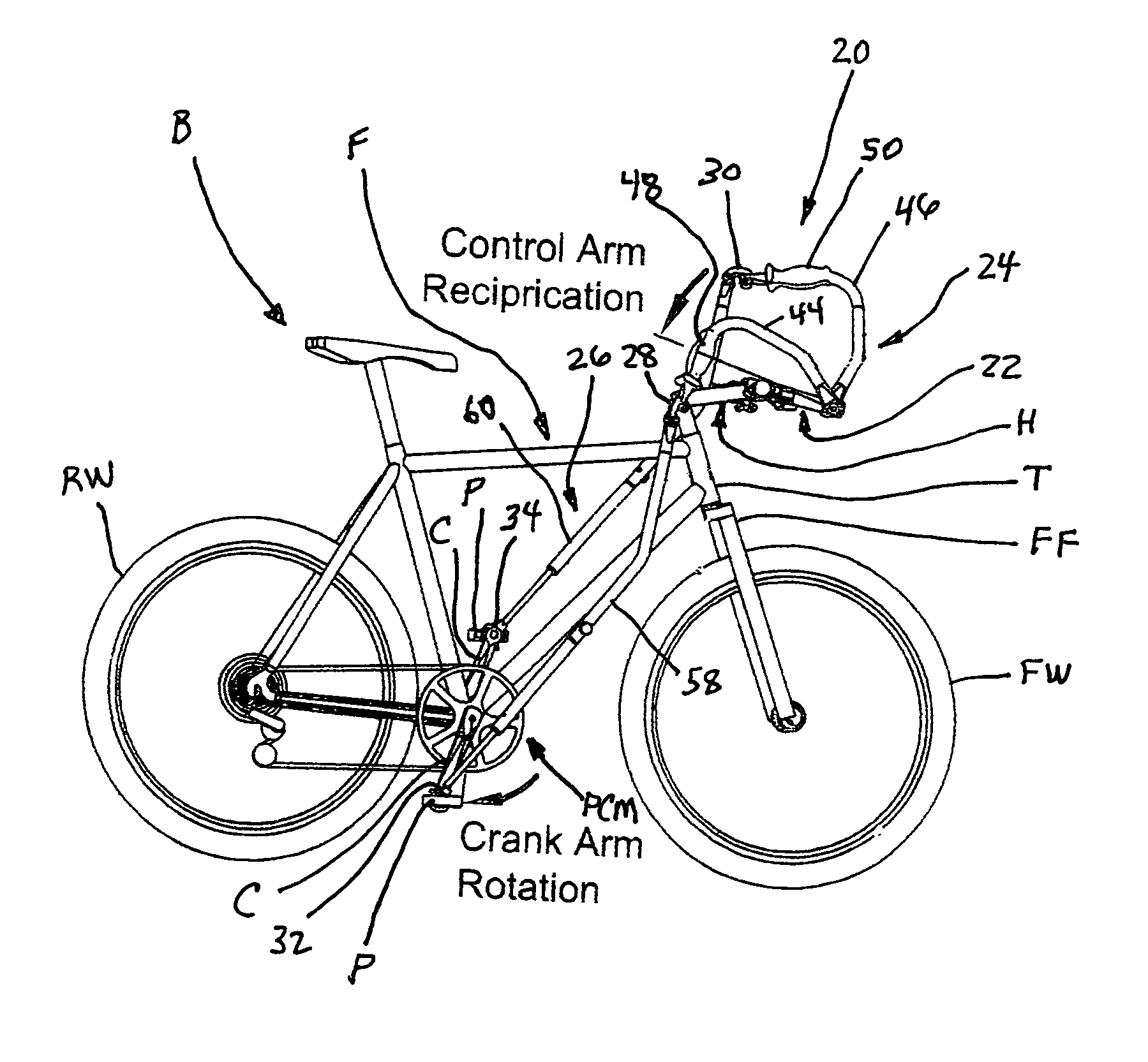 Bicycle arm-drive apparatus