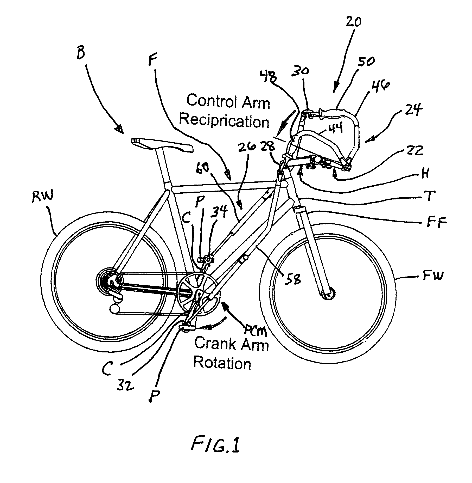 Bicycle arm-drive apparatus