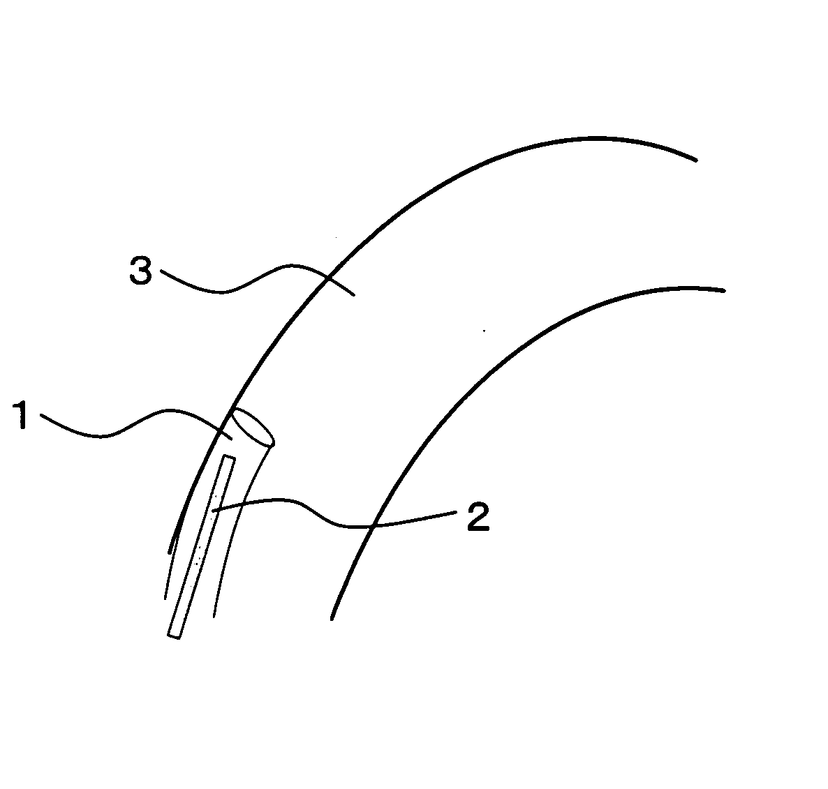 Thin tube which can be hyperflexed by light