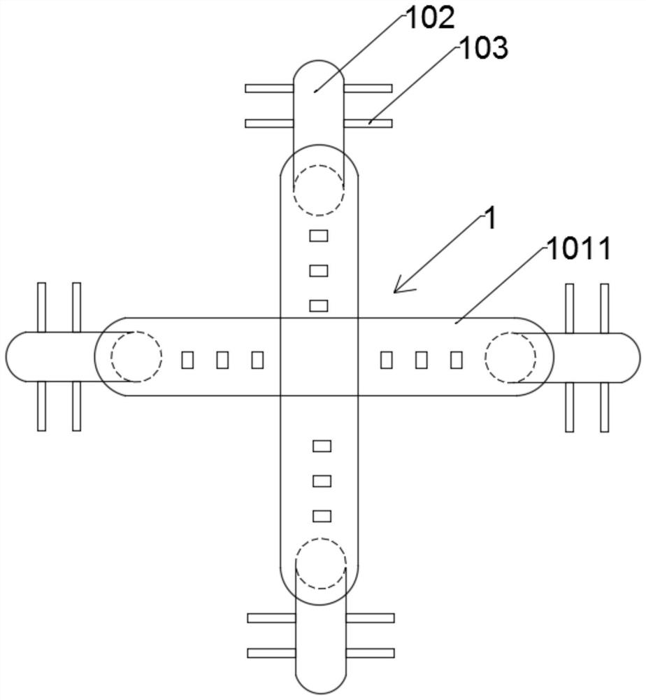 Pre-embedded fastener of green building fabricated type steel structure and forming method