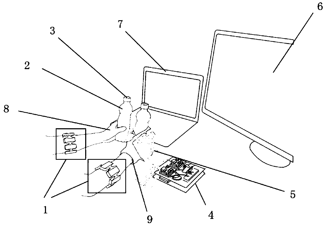 Finger mirroring rehabilitation training system