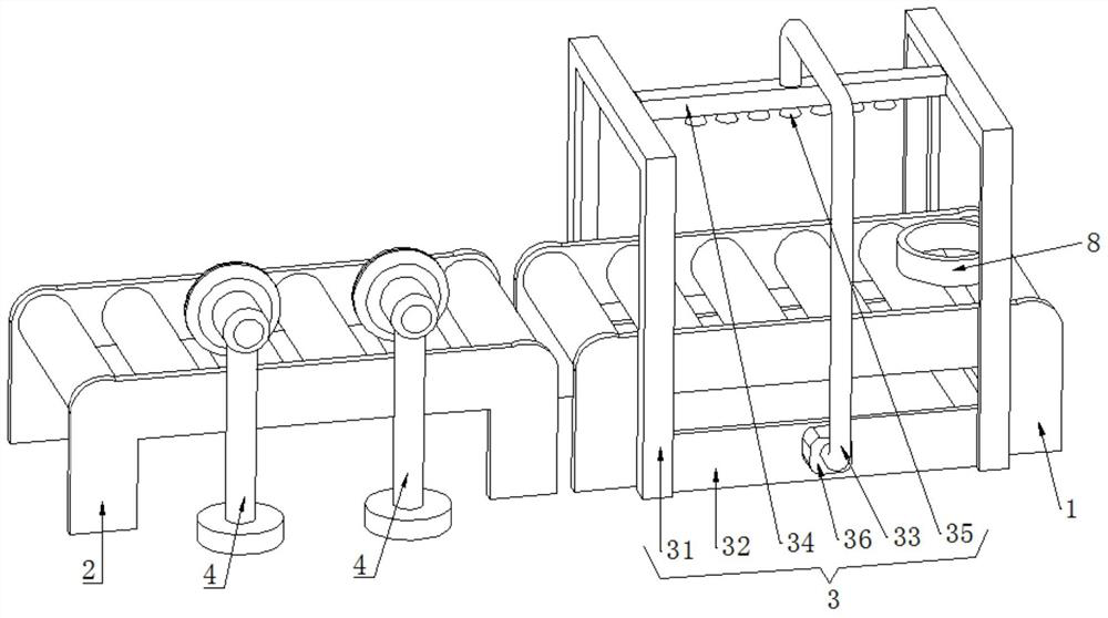 A cooling device for bearing forgings