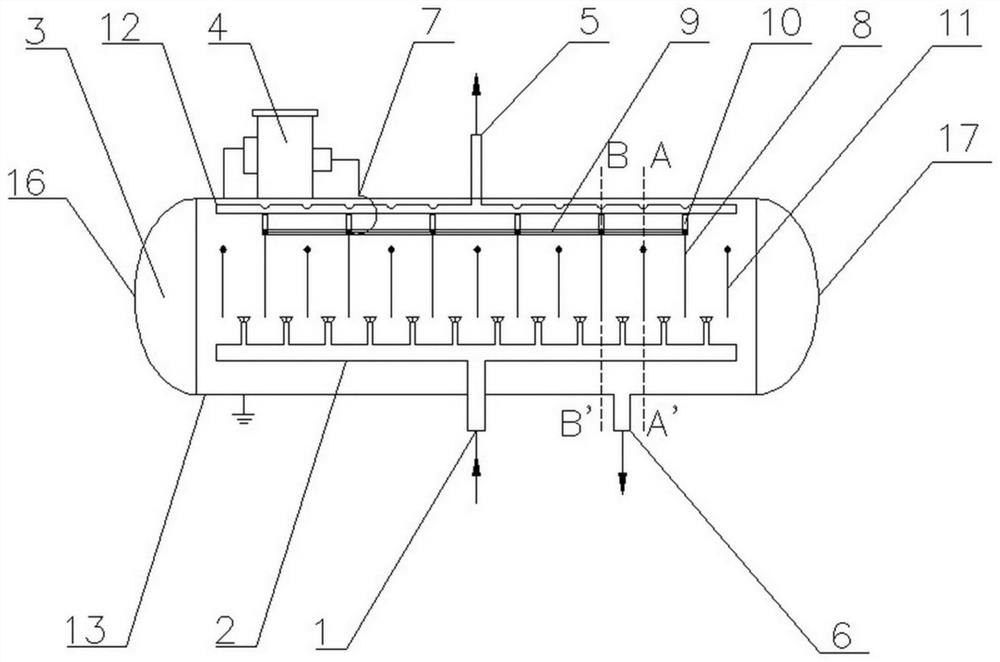 Electrostatic separation device, process and slurry purification device for removing solid particles in catalytic cracking oil slurry