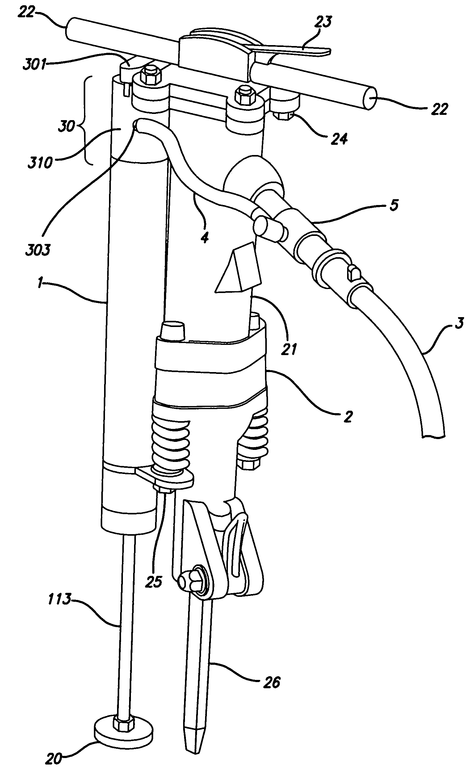 Jackhammer lift assist