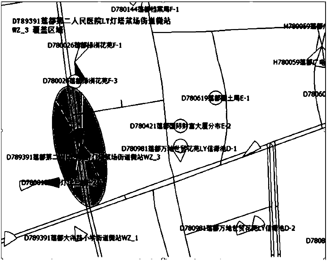 A method and a device for positioning leakage of indoor distribution cells