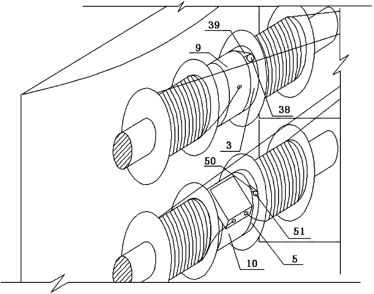 Building with multifunctional rope releasing equipment