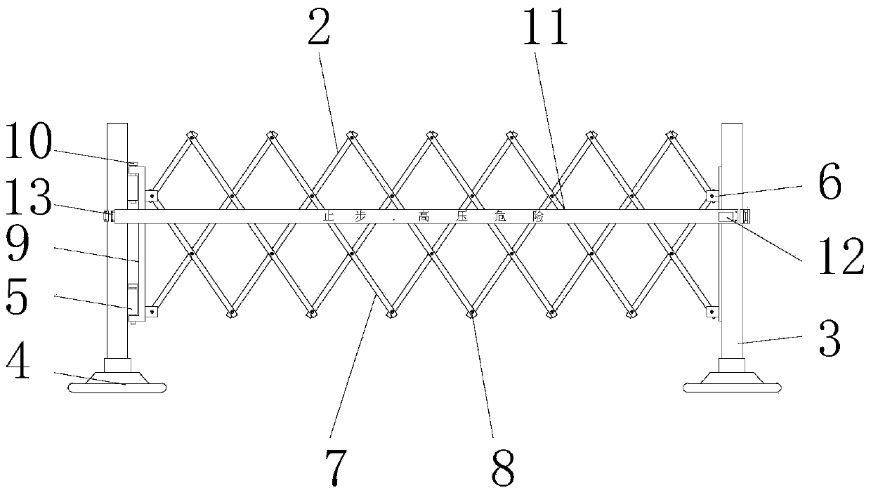 Sheltering barrier easy to collect and release and installation method thereof