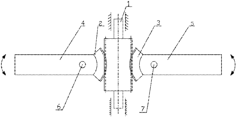 Bisection moving rocker arm mechanism driven by worm wheel and worm